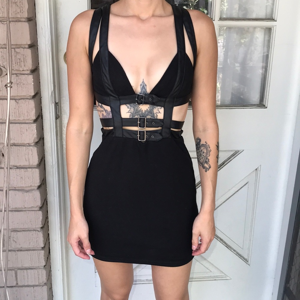 Little black cage dress